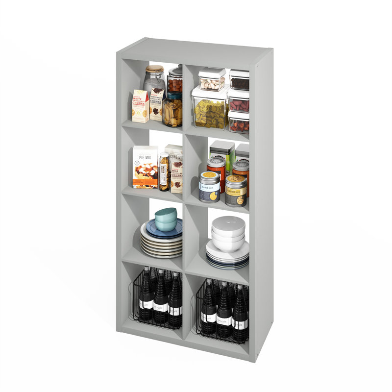 Ceard 76.2cm H x 147.07cm W Bookcase, White