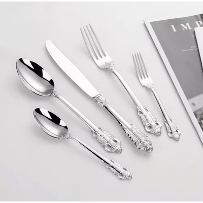Luxury 30-Piece Stainless Steel Flatware Set, Mirror-Polished Royal Cutlery For Fine Dining, Complete Tableware Set For Six