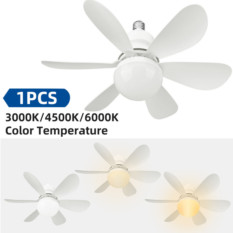 Biyori Ceiling Fan with Light 3-Speed Brushless Motor Remote Control Chandelier Fans, White