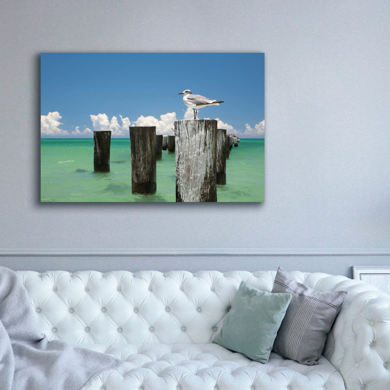 «Welcome To Naples Florida» par Verne Varona, art mural sur toile, H 40 po x l 60 po x P 1,5 po