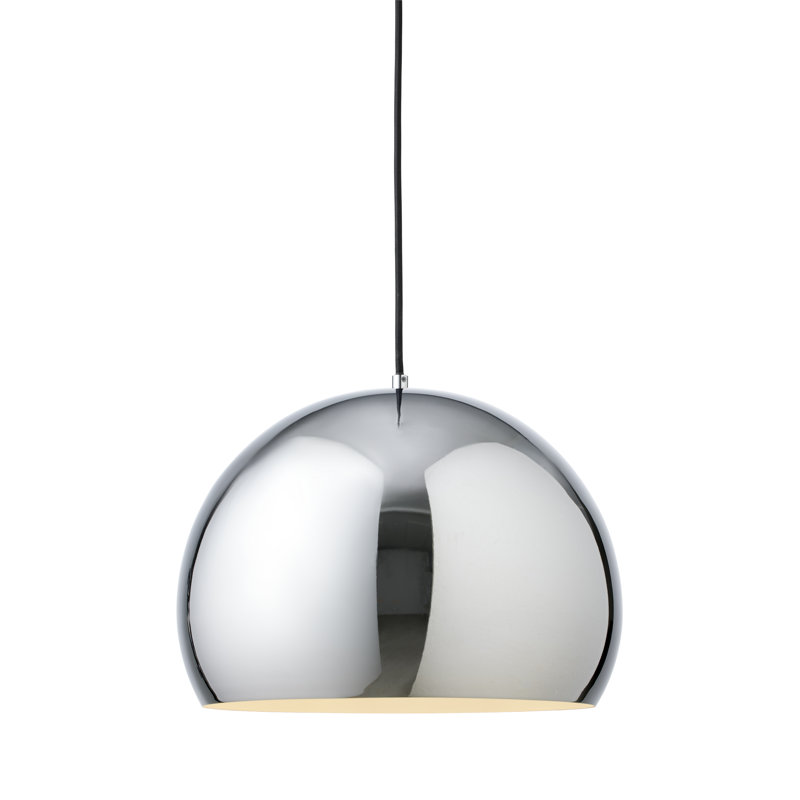 Auhert 1 - Light Chrome Single Pendant, 26" H x 35" W x 35" D