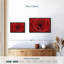 Floral et botanique «Rose rouge humide», art mural-101779687
