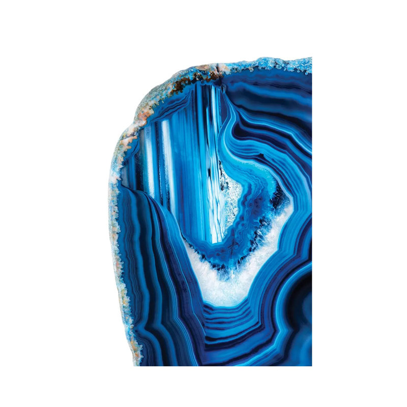 Blue Agate by Philippe Hugonnard - Wrapped Canvas Gallery-Wrapped Canvas Giclée, 20.32 cm H x 30.48 cm W