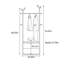 3-in-1 Ash Wood Wardrobe Bench
