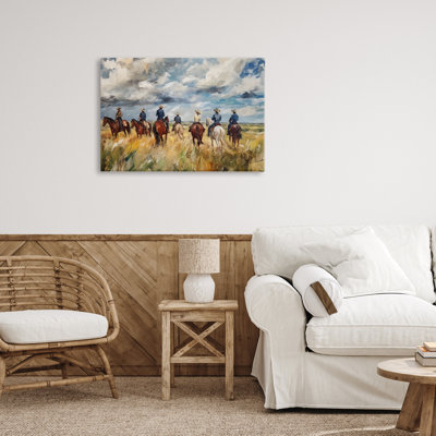 Toile Western Riders Herd, conception de Franklyn Gregory