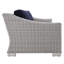 Ensemble de mobilier d'extérieur en rotin 4 pièces Conway Sunbrella-318172577
