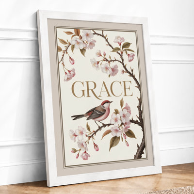 Grace in Bloom Botanical - Framed Print