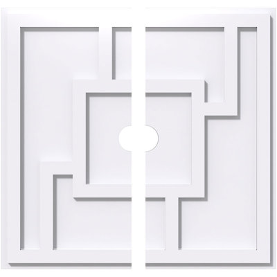 Médaillon de plafond contemporain en PVC de qualité architecturale Knox