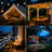 Cottone 256'' Outdoor Solar Powered Lights Decorations with 8 Modes 30-Bulb Globe Integrated LED String Lights-1787230027
