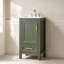 Meuble-lavabo autoportant en bois massif de 45,7 cm (18 pouces) avec comptoir, vert, entièrement assemblé-1124246499-1124246496
