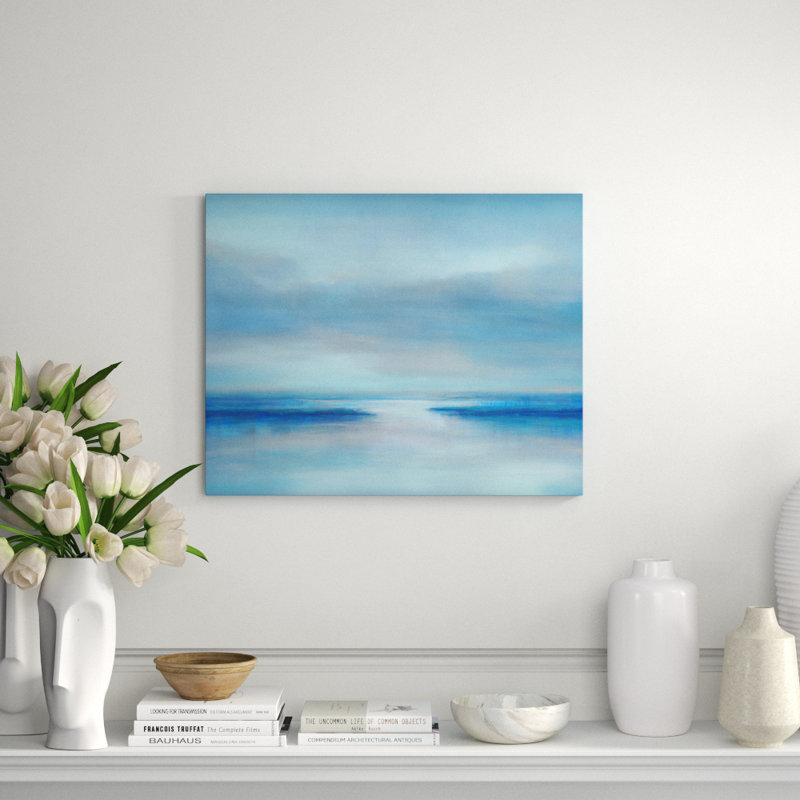 To The Beach Print by Barclay Butera, 40" H x 50" W x 1.5" D, Image Brush Gel
