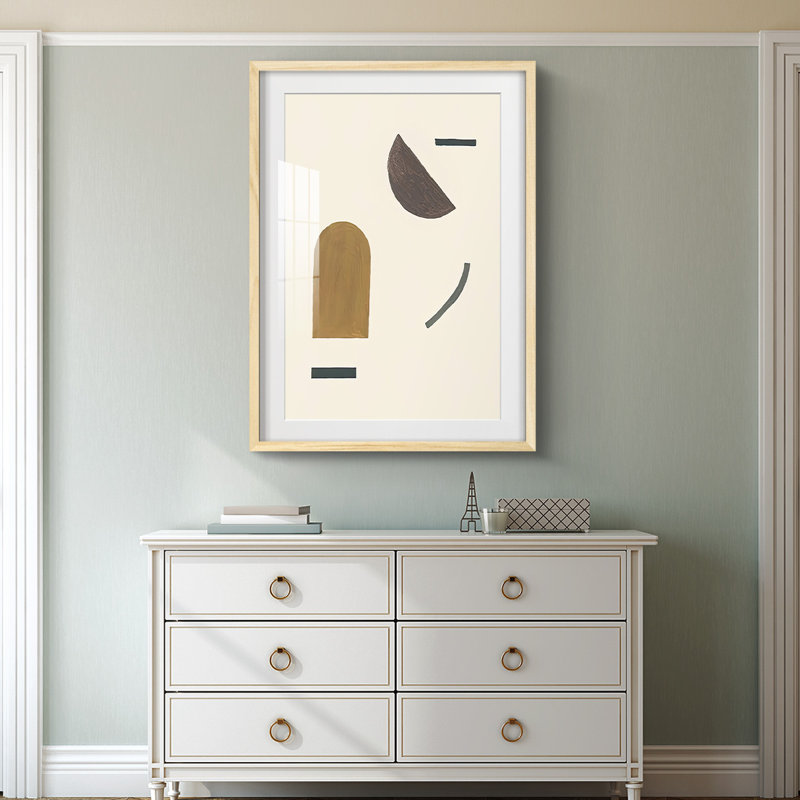 Intraconnected I -Framed Print, Natural, 28.5" H x 20.5" W