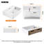 Belfry Bathroom Mandel 26mm L x 38mm W Natural Ceramic Rectangular Sink