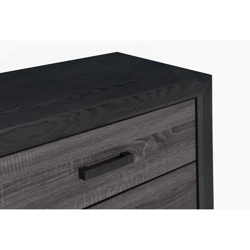 Commode verticale en bois manufacturé avec 5 tiroirs