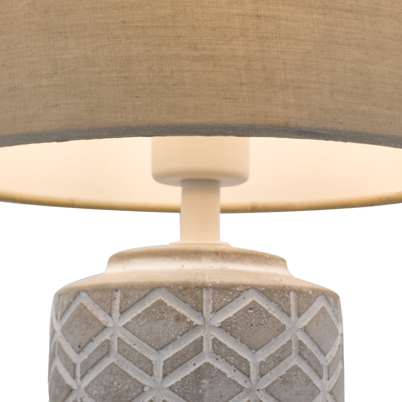 Ceramic Table Lamp Lamp, Grey, Grey
