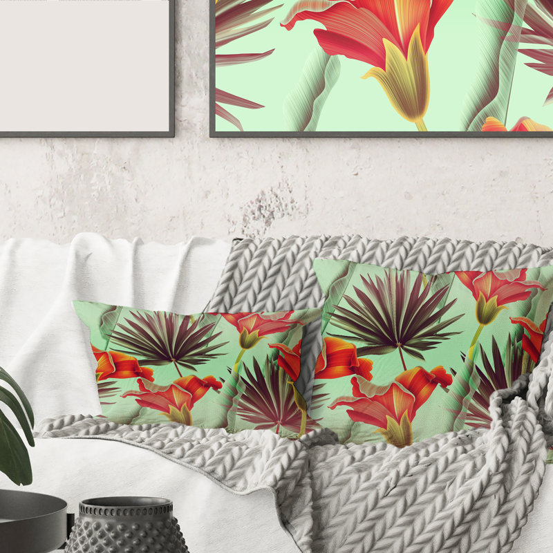 Housse et insert pour coussin Tropical Flowers