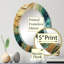 Kohaku - Miroir mural moderne ovale-542104020