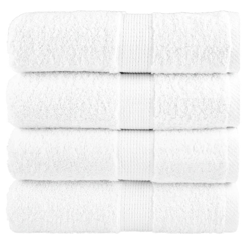 Premium Guest Towels SOLUND 4 Pcs 30X50 Cm 600 Gsm, White