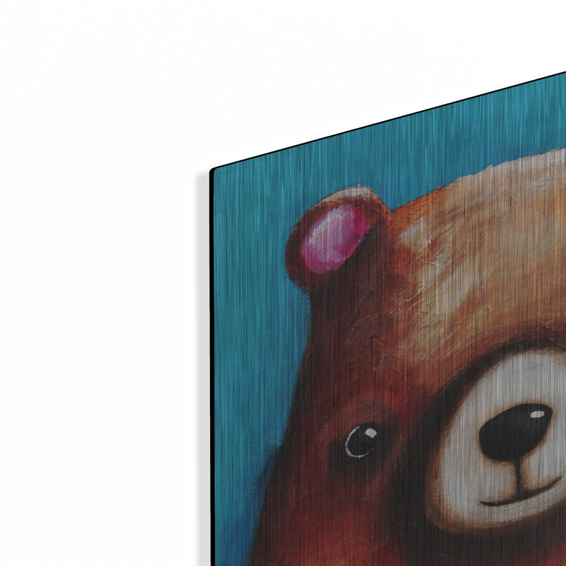 «L'ours brun» par Lucia Stewart, H 12 po x l 12 po