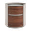 Italian Retro Double Storage Round End Table