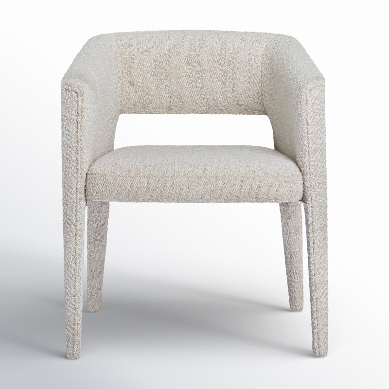 Darrin 19'' H Upholstered Armchair, Boucle White