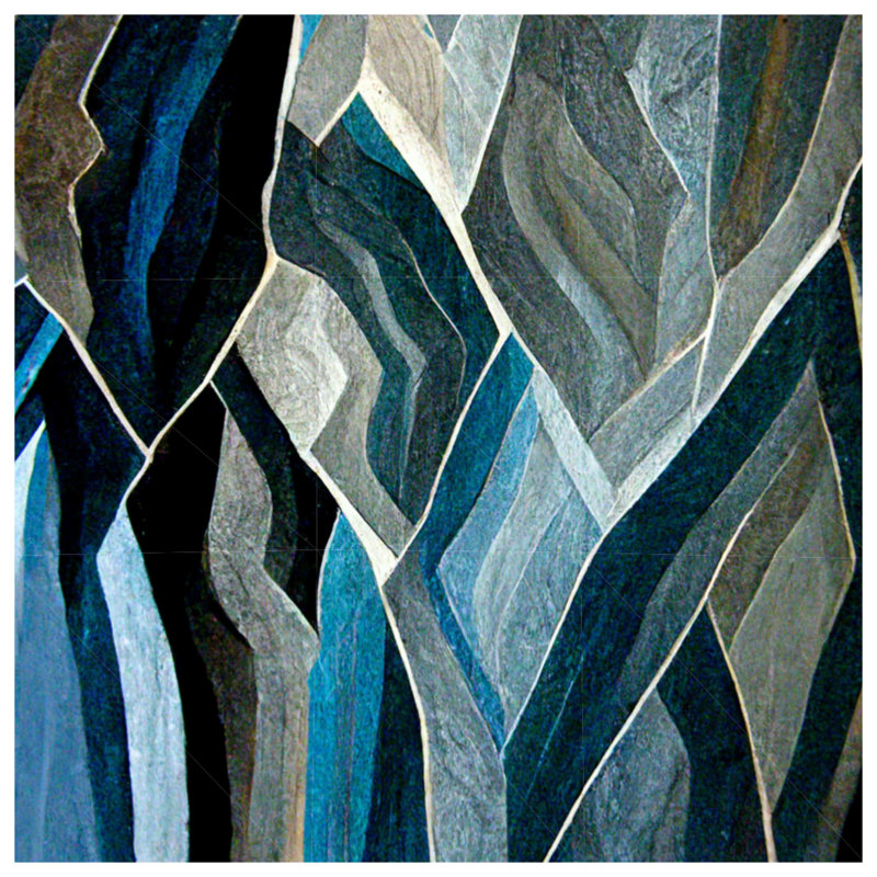 Housse de couette abstraite Modern Bedding Art, Housse de couette simple , Bleu