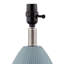 Ensemble de lampes de table en céramique bleues modernes 14,5 po avec abat-jour en lin blanc préassemblé-1570063342