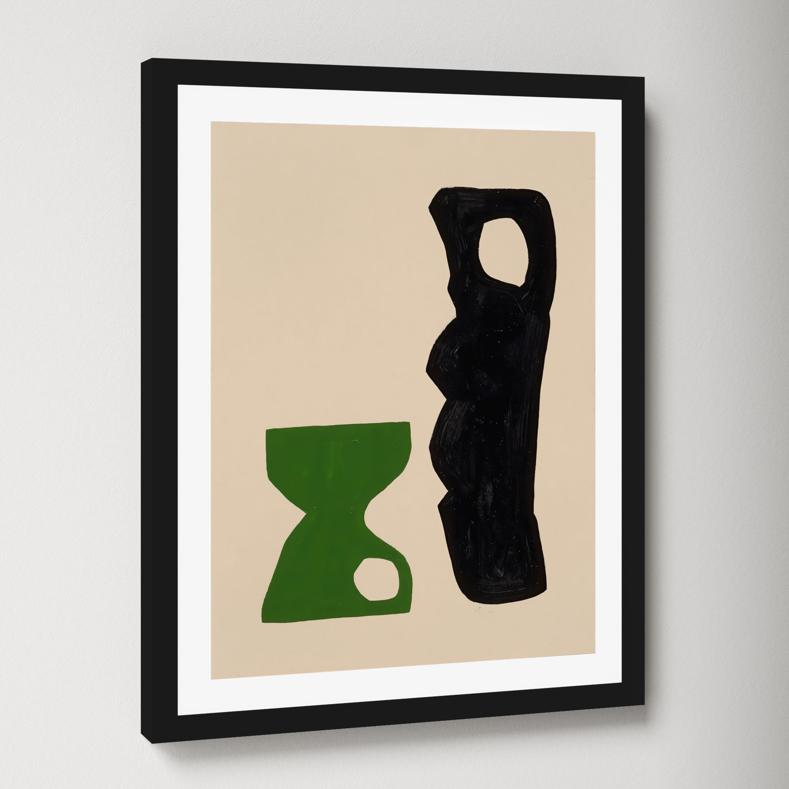 The Conversation by Michael Kempen, Black Framed, 16" W x 20" H
