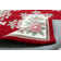 Costilla Floral Hand Woven Hand Tufted Red Area Rug