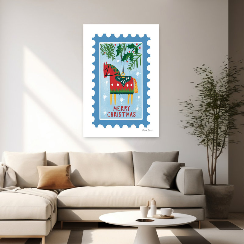 Holiday Holiday, art contemporain cheval, H 60 po x l 40 po