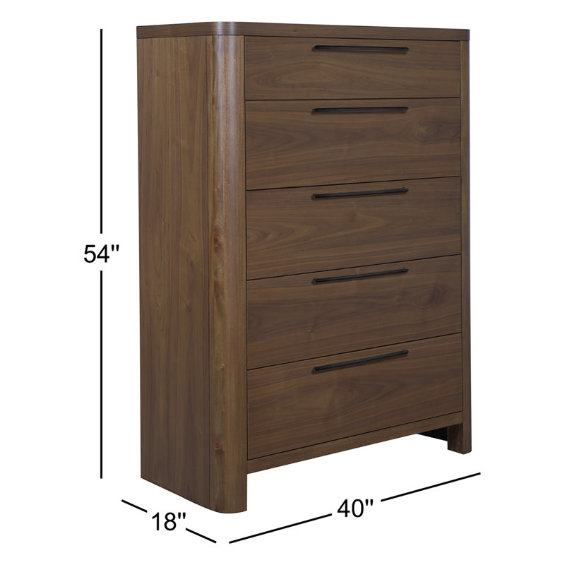 Marica 40'' W 5 - Drawer Dresser