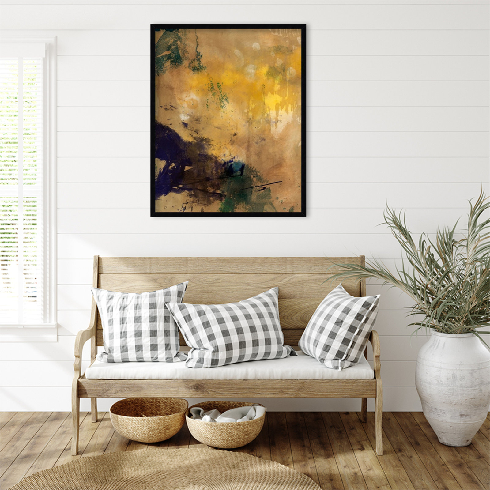 Flagler "Amber Haze II" Print, 33" H x 27" W, Black