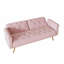 Causeuse capitonnée, canapé rembourré avec coussin décoratif-1705761187