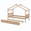 Lit en bois avec couchette-536255767