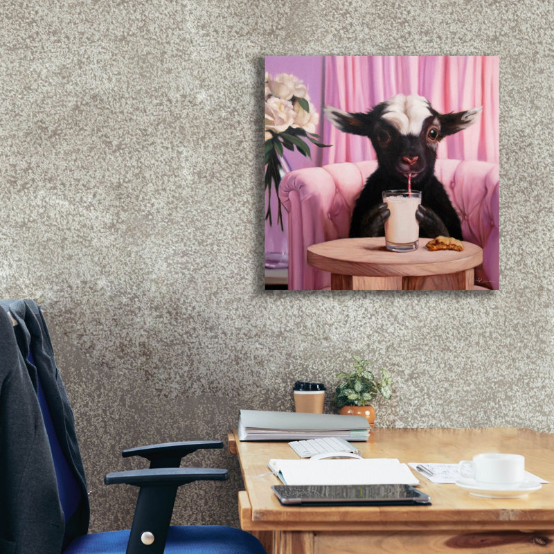  «Snack Time» par Lucia Heffernan, art mural sur toile, 26 po x 26 po, H 26 po x l 26 po