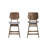 Gannaway 5-piece Wood Counter Table Set In Gray-1041338585-1041338590-1063547413