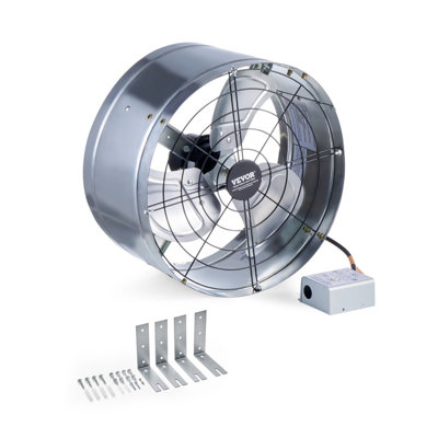 Ventilateur de grenier à montage sur pignon 15 pouces 1300 CFM avec thermostat réglable