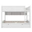 Lit double superposé au dessus d'un lit double avec 2 tiroirs, lit superposé en bois avec armoires de rangement et lumières DEL, aucun sommier nécessaire-500909285