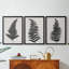 «Forest Fern I» - Toile tendue avec châssis sur mesure - 3 pièces-1109492347-1109492346