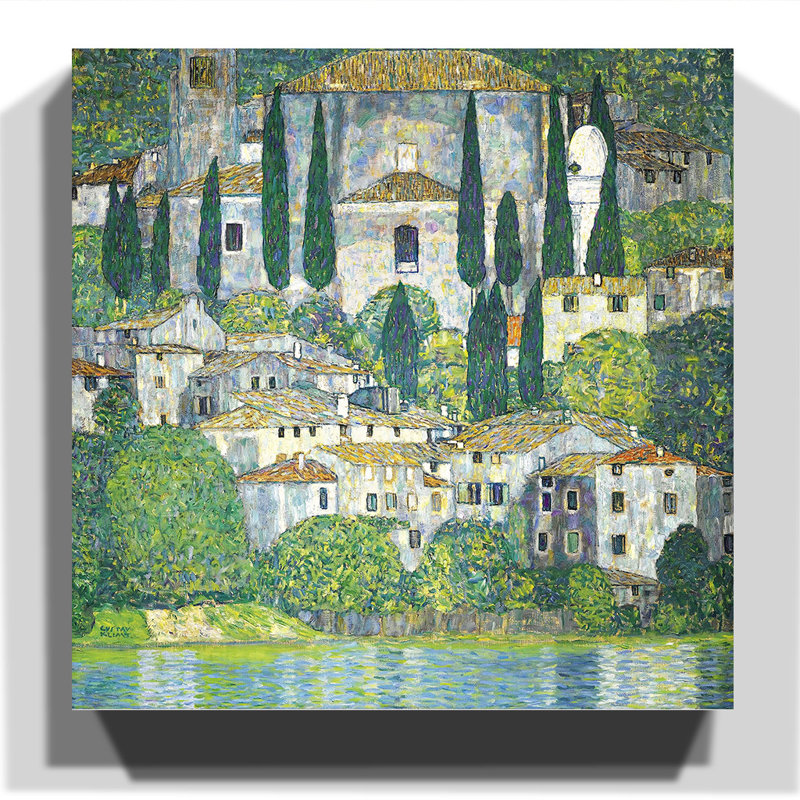 Gustav Klimt - Wrapped Canvas Painting, 35cm H x 35cm W