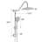 10" Rain Shower Head And Handheld - Height Adjustable For Custom Comfort Brushed Nickel Slide Bar Metal