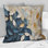Coussin décoratif beige et bleu minimalisme Leaves Collage