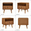 Table de chevet 22 po Mid-Century Modern-59581807