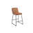Upholstered Counter Stool with Metal Frame-265538456