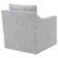 Fauteuil d'appoint pivotant Jira, accoudoirs inclinés, revêtement gris rayé-129099740