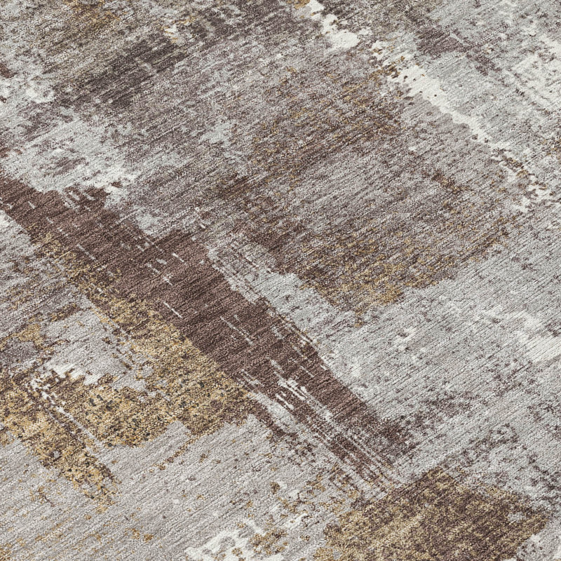 Machine Washable Indoor/Outdoor Chantille ACN2655 Modern Rug, 2'3" x 7'6" Runner, Chocolate