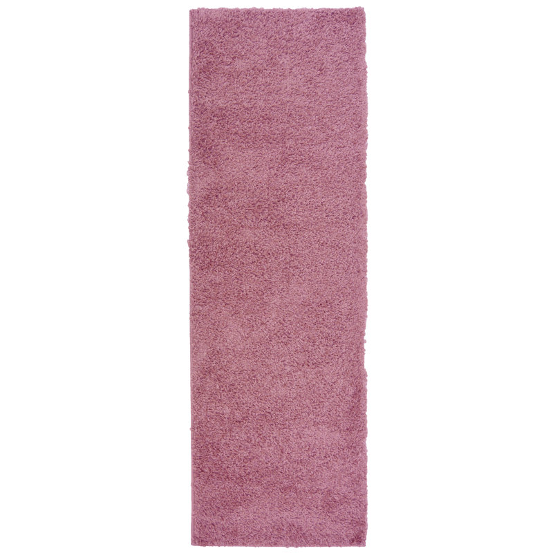 Tamalia Solid Colour Shag Area Rug, Rectangle 67 x 200cm