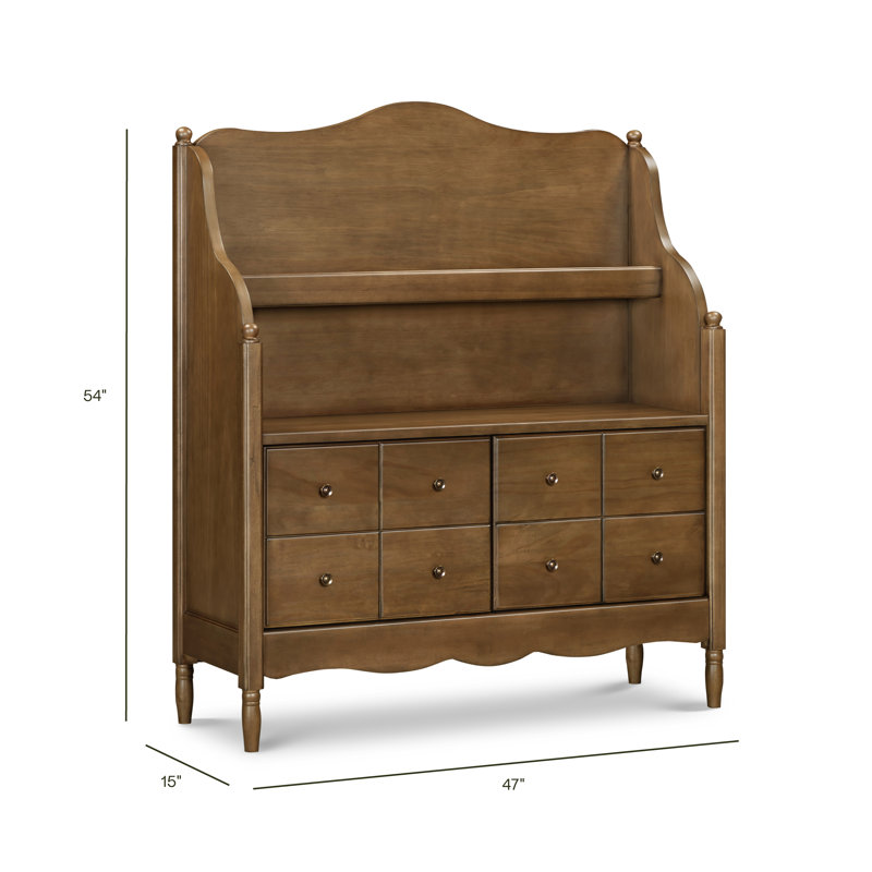 Liberty Library Hutch, Natural Walnut