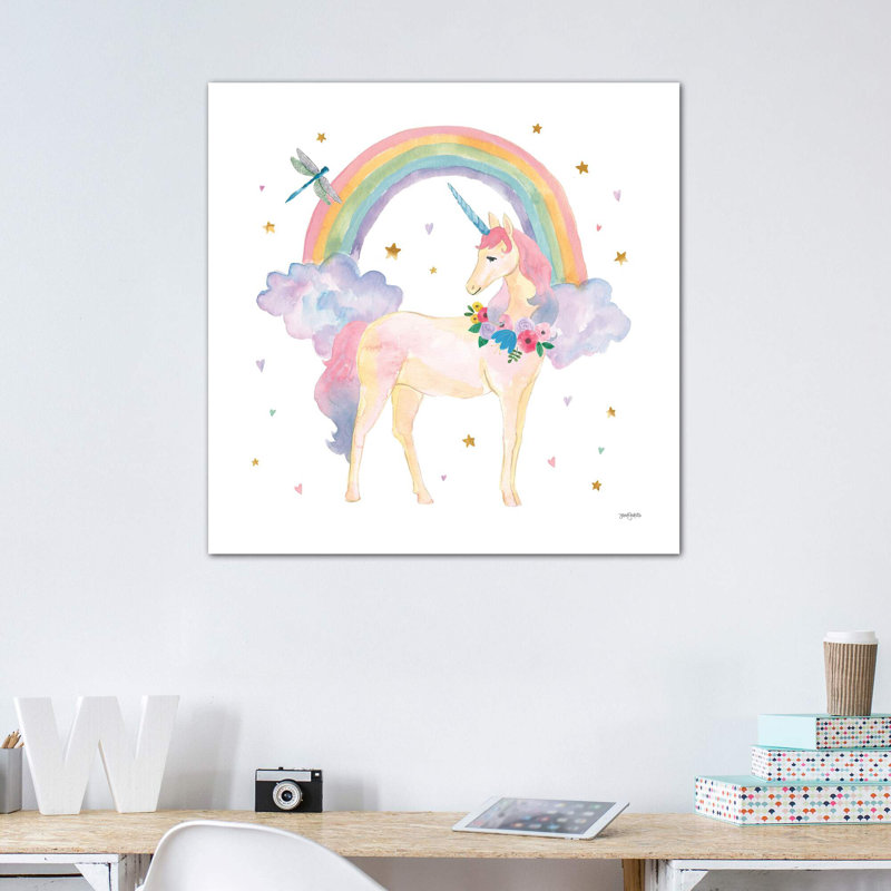Décoration murale Magical Friends I Dragonfly Kids, H 12 po x l 12 po x P 0,75 po, Toile tendue