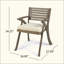 Chaise d'extérieur en bois d'acacia